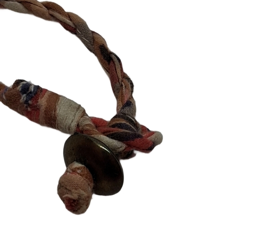Vintage Ombre Seed Bead Multi-Strand Statement Necklace Boho Neutral - Picture 8 of 8